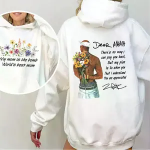 2Pac Dear Mama Graphic Hoodie – Oversized Rap Streetwear Graphic Sweatshirt , Soft Cotton Rap Hip Hop Hoodie, Rap Shirt, Gift For Him Loose-Fitting, Unisex, Soft Pure Cotton Streetwear; A Unique Fan Gift, Suitable For Both Men And Women; A Birthday Presen