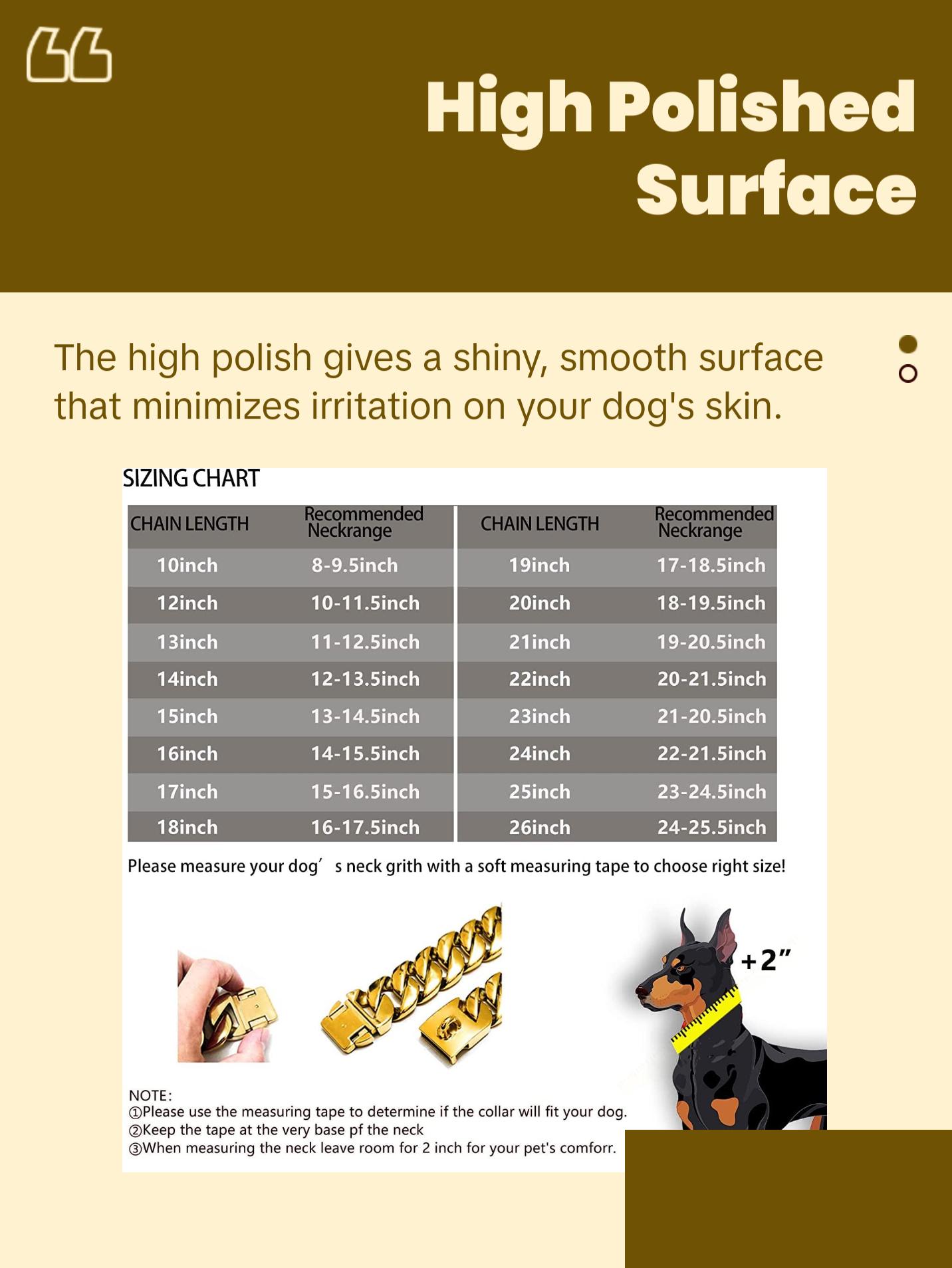 Big Dog Chain Collars, Txprodogchains 32MM Thick Cuban Link Dog Collar Strong Metal Dog Cuban Link Collar with Buckle, Solid Stainless Steel Gold Dog Collars for Large Dogs txprodogchains Big Dog Chain Collars, Txprodogchains 32MM Thick Cuban Link Dog Collar Strong Metal Dog Cuban Link Collar with Buckle, Solid Stainless Steel Gold Dog Collars for Large Dogs txprodogchains