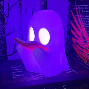 XL Spooky Reading Ghost Bookshelf Decor Figure - Spooky 3D Printed Seasonal Decor - Trick or Treat