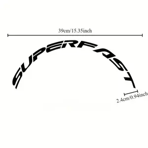 8-Piece set, ultra-fast reflective bicycle wheel sticker - road bike and mountain bike rim sticker, waterproof PVC tire sticker