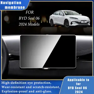 FOR BYD Seal 06 2024 Model 12.8-inch Navigation Screen Protector, made of nano PET material, high definition and high transparency, electrostatic adsorption, hydrophobic and oleophobic, scratch-resistant and wear-resistant.