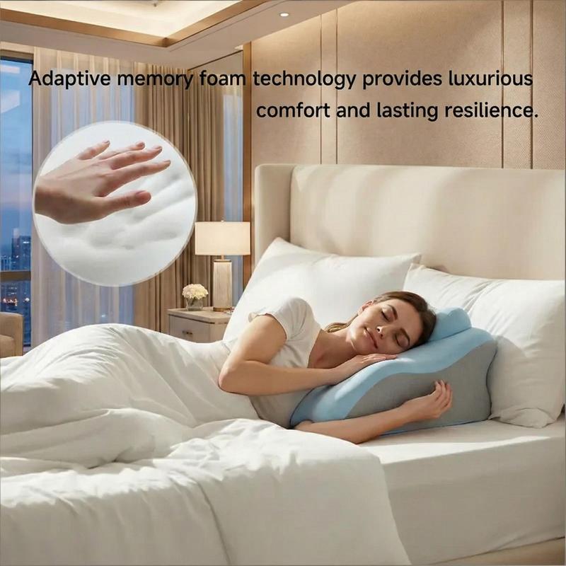 Memory Foam Pillow, Ergonomic Design, Versatile Used， for Neck, Back and Leg Support, Suitable for Face-Down Reading , Soft and Comfortable Fabric, Multi-Purpose, Removable, SleepingPillow Home, Sofa,Living Room,Bed,Valentine's Day