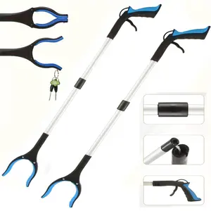 2-Pack Foldable Telescopic Grabber with 360° Rotating Claws, Magnetic Tips, Lightweight And Effortless for Helping The Elderly Pick Up Trash. Professional Extension Grabber, Suitable for Cleaners And Home Use, Sturdy And Durable Structure.