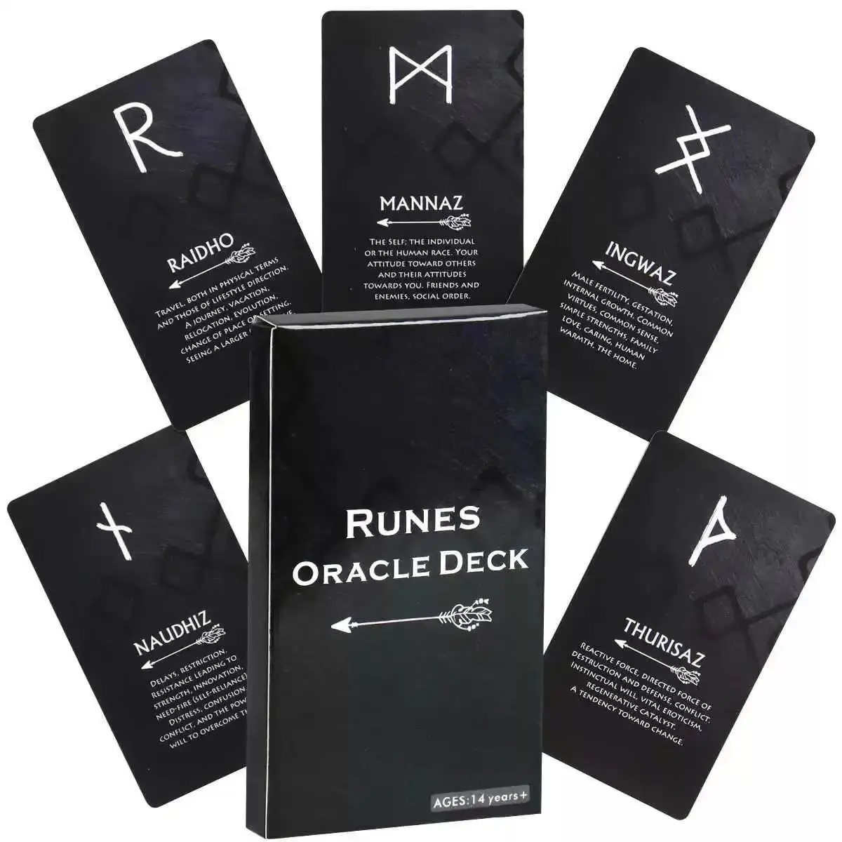 Runes Oracle Card, Tarot Card, Family Party Entertainment Game Card, Card Games for Adults