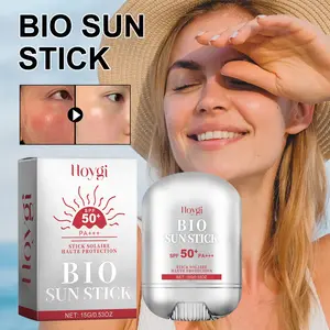 HOYGI BIO Sun Stick Pro SPF50+ PA++++ | Anti-Wrinkle Sunscreen Stick for Face | Portable, Ultra-Violet Protection, Non-Greasy Korean Skincare with Peptides & Collagen, 15 Grams/0.53OZ