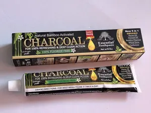 Organic Bamboo Charcoal Toothpaste 100% Natural Teeth Whitening Oral Care - 6.5 oz Coconut Cream oral health Management Gentle