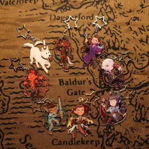 Cute Baldur’s Gate 3 Acrylic Charm Keychains
