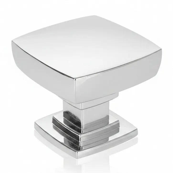 Cosmas 5232CH Polished Chrome Square Contemporary Cabinet Knob