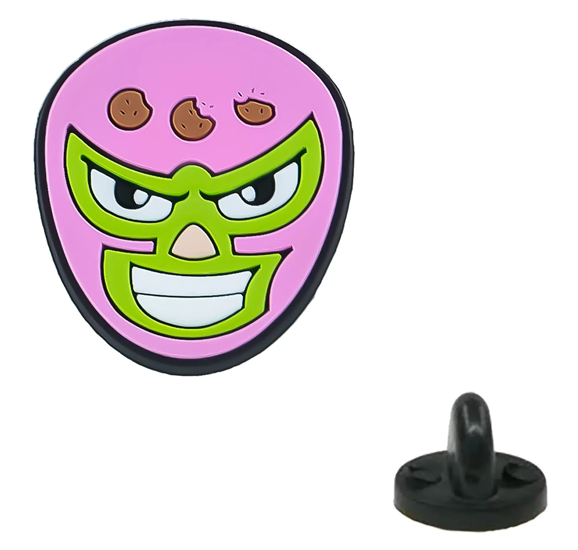 Wrestling Apparel Pin Badge Pin Lapel Pin Yazzle Dazzle Luchador Mask Cookie