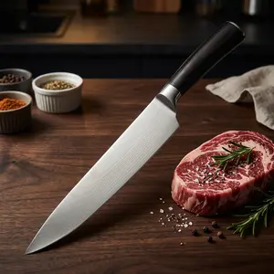 High-quality kitchen chef knife equipped with a comfortable handle and exquisite wavy texture, enabling accurate and effortless cutting of meat and vegetables