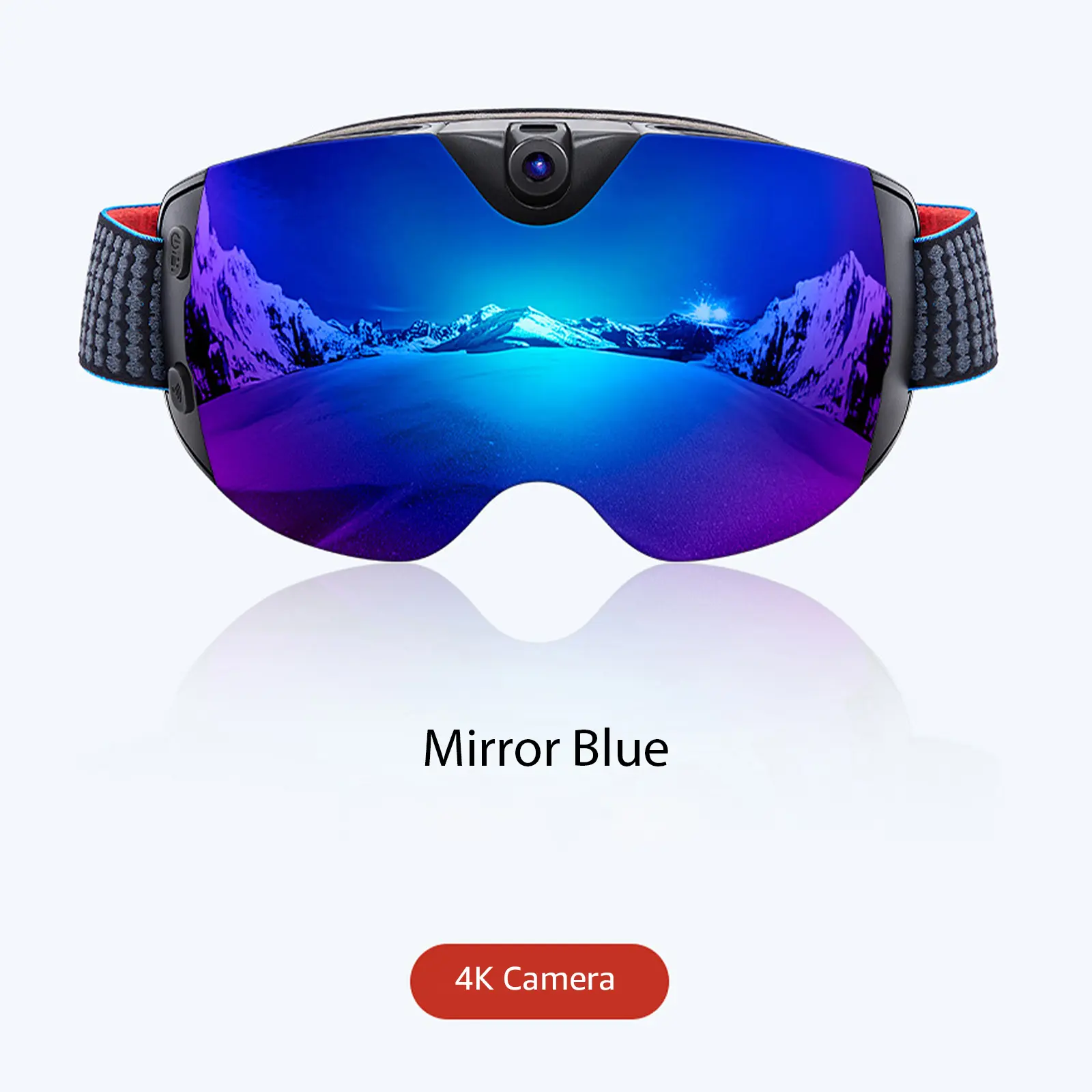 OhO Sunshine Skyshot 4K Ultra HD Camera Ski Goggle with Anti Fog Lens & Wi-Fi Transfer 32GB Memory
