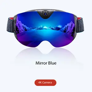 OhO Sunshine Skyshot 4K Ultra HD Camera Ski Goggle with Anti Fog Lens & Wi-Fi Transfer 32GB Memory