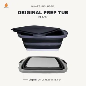 DRIP EZ COMBO - Prep tub large , Grill Mitts, BBQ Blanket