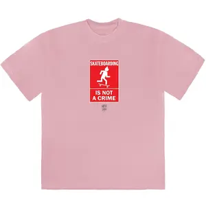 Travis Scott Not A Crime T-Shirt I Pink (men) by StockX
