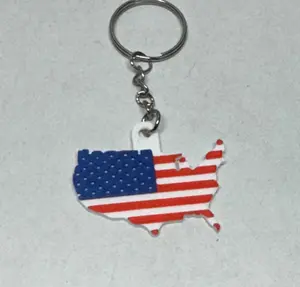 USA Flag Keychain