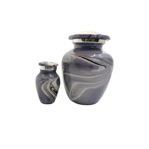 High Gloss Mini Cremation Urn - (Deep Ocean & Ocean View) Keepsake