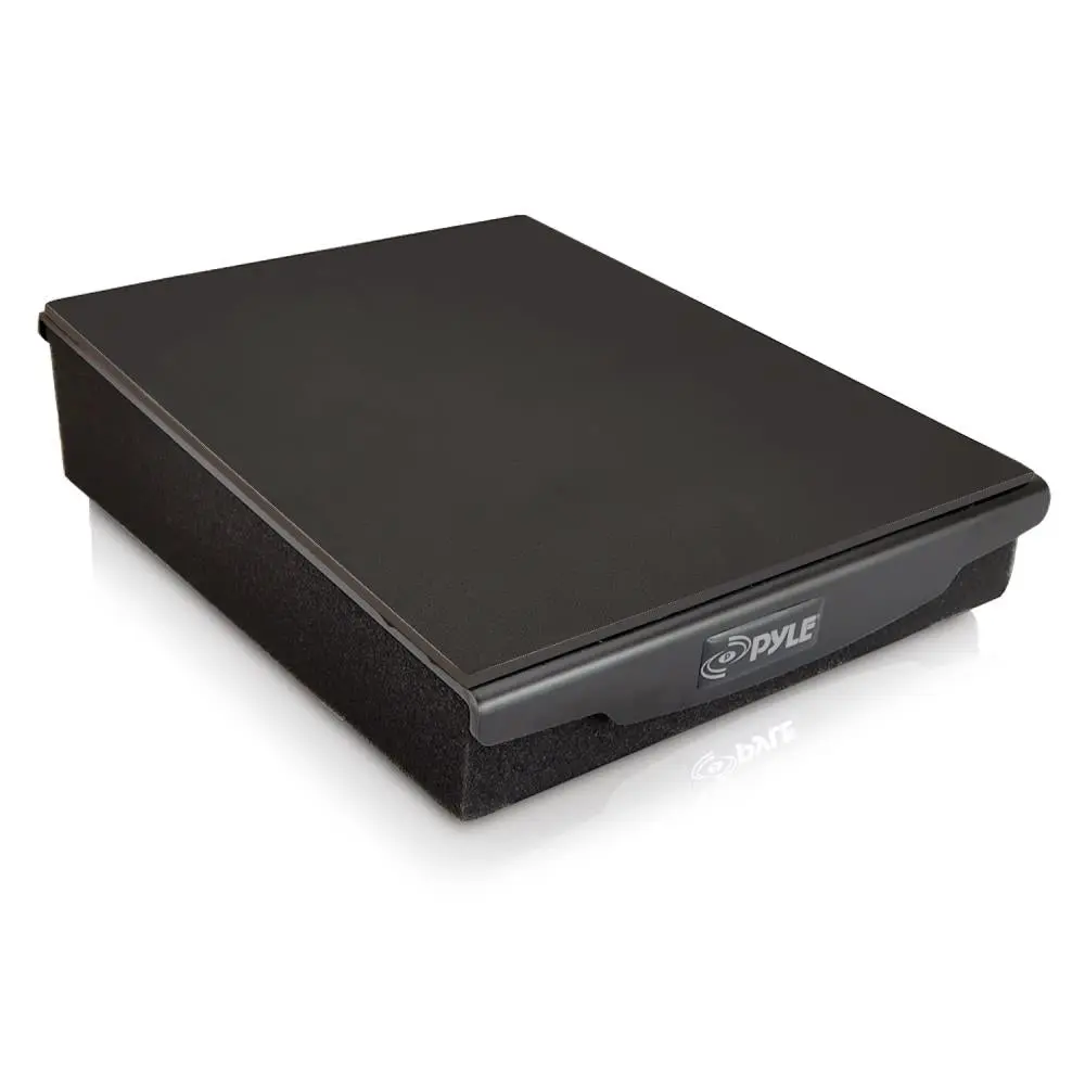 High-Density Foam Speaker Riser Pad - Steel Plate Reinforced Audio Accessory for Studio Monitors, Loudspeakers, 44.6 lbs Load Capacity, Rubber Base, 7.5"x9.1"x2.3" in-Studio Audio Enhancement