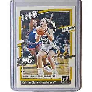 2024 Caitlin Clark Panini Donruss #H12 Highlights Basketball Card Iowa Hawkeyes