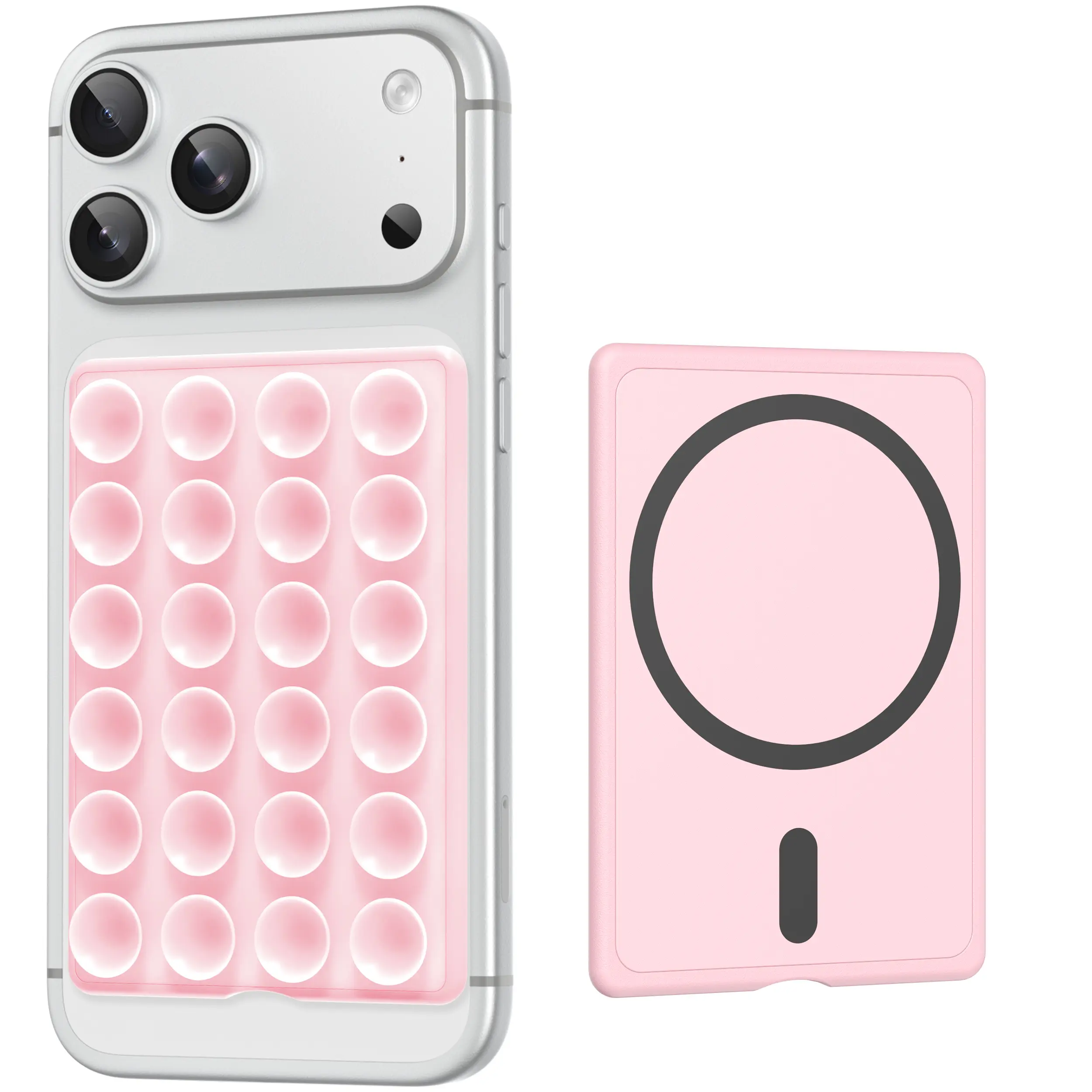 Magnetic Suction Phone Mount for MagSafe Case, Silicone Octo Cup Buddy Sticky Grip Holder for iPhone, Removable Hands-Free Selfie/Video Stand Smartphone Smartphone