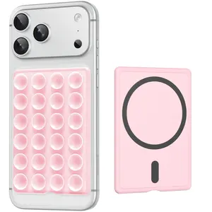 Magnetic Suction Phone Mount for MagSafe Case, Silicone Octo Cup Buddy Sticky Grip Holder for iPhone, Removable Hands-Free Selfie/Video Stand Smartphone Smartphone