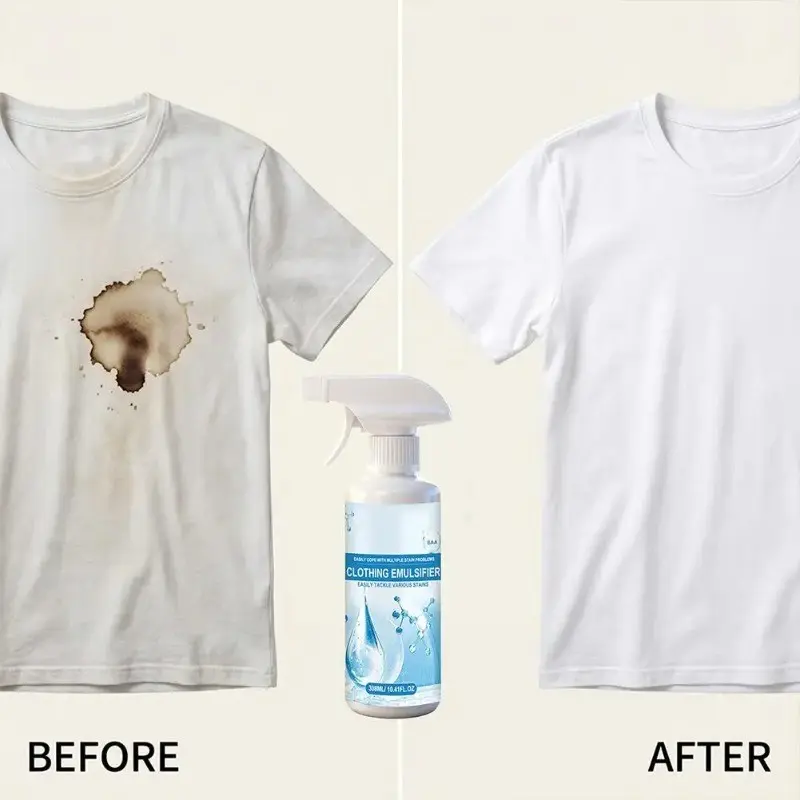 Stain Remover Spray for Clothes, Spot Stain Cleaner, Effective Stain Removal, Stain Cleaning Spray, Clothes Stain Treater, Removes Oil, Blood, and Stains, Non-Ionic Emulsifier Cleaner, 1/2pcs Laundry Detergent