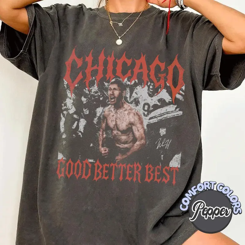 Vintage Good Better Best Ben Johnson Comfort Colors Shirt, Chicago Football Coach Sweatshirt, Bear Down Tee, Football Fan Gift, Game Day Tee