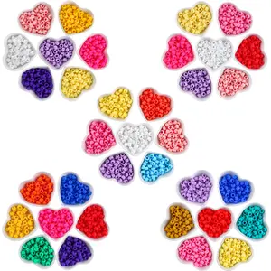 210pcs 7-color combination colored silicone large hole hair beads, suitable for dirty braids, multi-color jewelry accessories, braided hair decoration, women's hair accessory set hairpin decoration, sweet braided hair accessory production