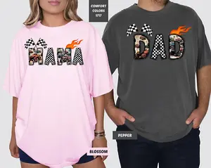 Comfort Colors Monster Truck Dad and Mama Shirt, Monster Truck Shirt, Birthday Party Shirt,  Mothers Day Gift, Gift For Mom Dad