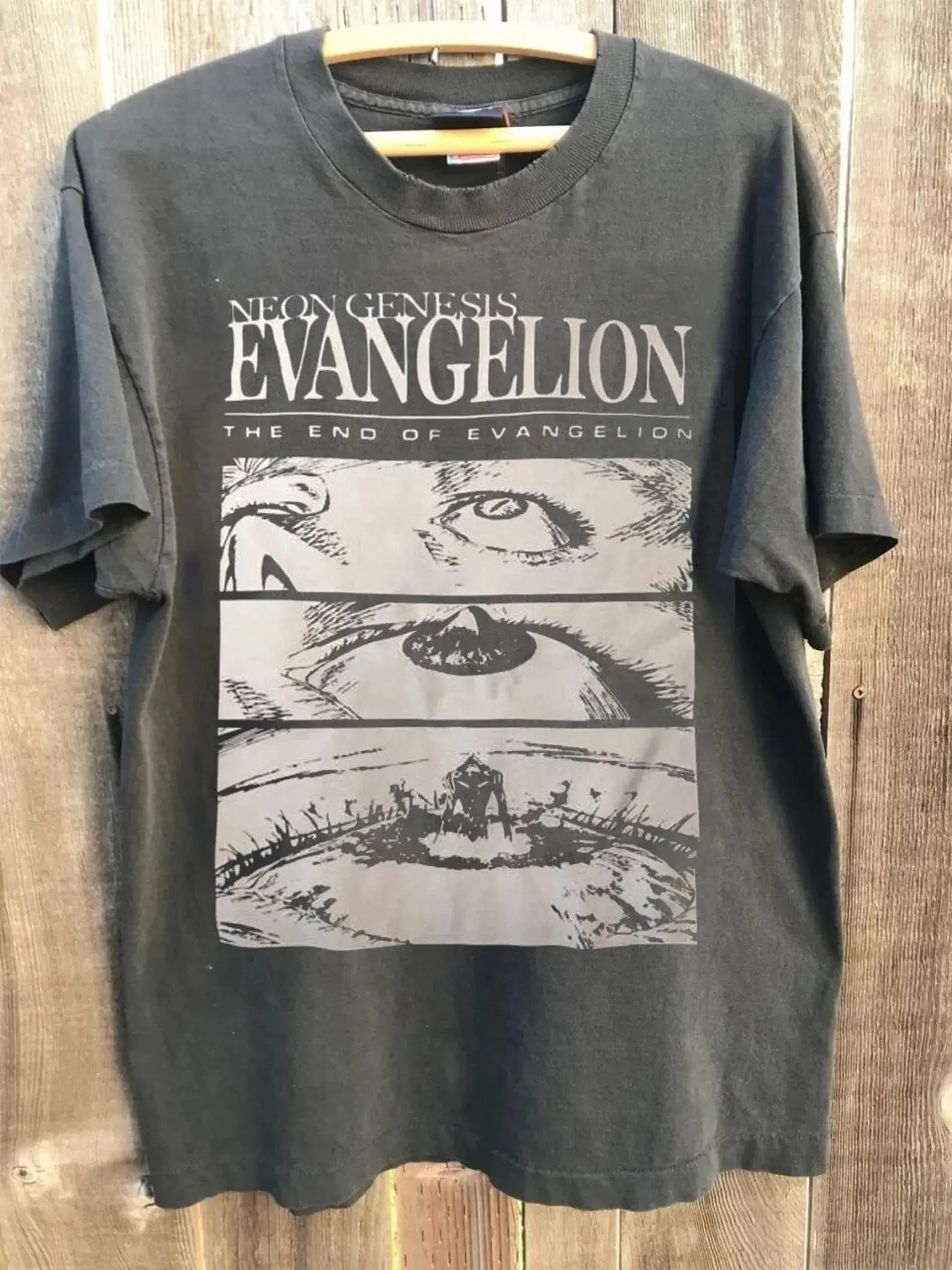 End of Evangelion Neon Genesis Anime Vintage Unisex T-Shirt, Gift for Friend