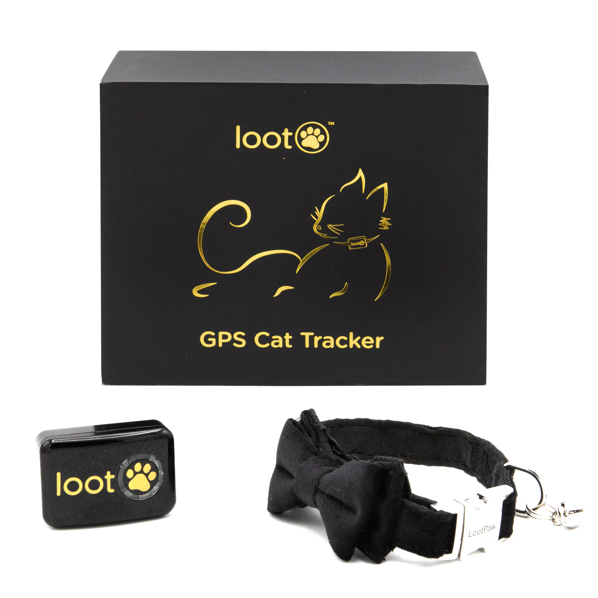 LootPaw Cat Tracker Collar - Real-Time GPS Tracker – 30 Day Free Subscription - Waterproof, Lightweight – Activity Monitoring –  Nationwide Coverage
