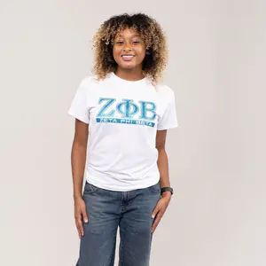 Zeta Phi Beta Bling Letters Tee