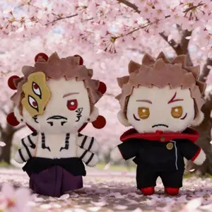 12CM Cartoon Jujutsu Kaisen Plush Doll Cute Ryōmen Sukuna Toge Omori Anime Periphery Doll Pendant Room Decor Birthday Gift