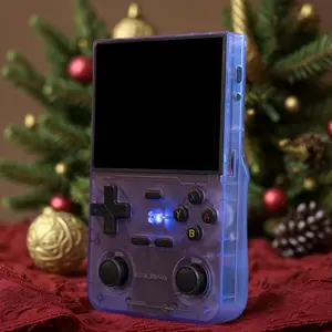 K36 Handheld Game Console 3.5-in 640 * 480 IPS OCA Screen, Compact 3500mAh Battery USB Charging, RK3326 Opensource System Transparent, Handheld Gaming Console, Portable Handheld Console