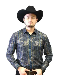 VS100L - FPMSFP - Y-427-3 - Lt. Green - Vaquero Signature Fashion Printed Shirt