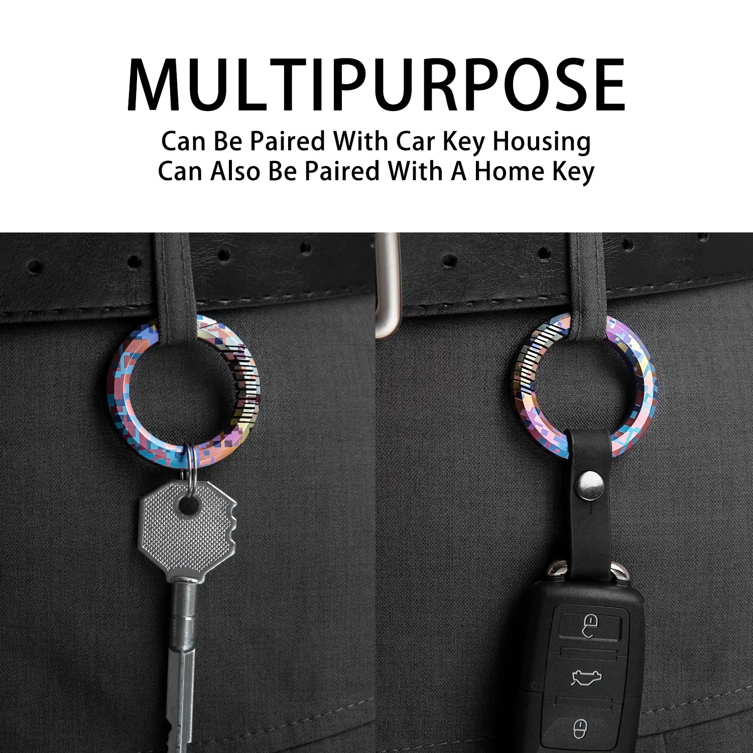 Multifunctional Ring Buckle, Titanium Connection Clip, Men's Car Keychain, Durable and Stylish Accessory, Perfect for Daily Use, Keychain Accessories, Clip To Keys