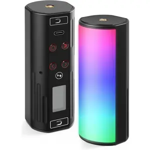 Handheld Light Wand, 360? Full RGB Mini LED Video Light Stick, 2500-9000K Dimmable Camera Tube Light with 2000mAh  for Photography  YouTube Vlog