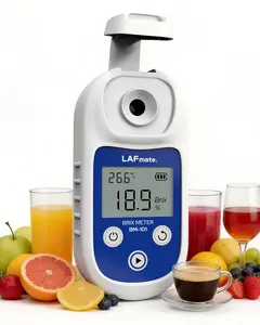 Digital Brix Refractometer 0–55% Sugar Meter ±0.2% IP65 Waterproof with ATC for Juice, Coffee & Home Brewing
