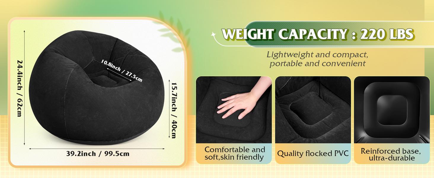 WLIVE Kids Bean Bag Chair, 2.5 Feet Faux Rabbit Fur Bean Bag, Floor Sofa with Memory Foam Filling, Bean Bag Chairs for Living Room Bedroom, Pink