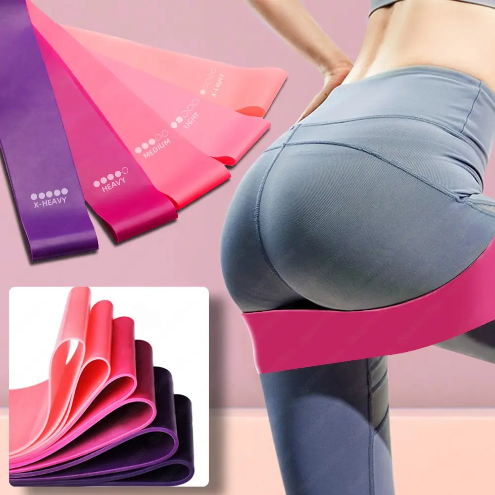 Rubber Resistance Band For Fitness Gym Leagues Equipment Sports Mini Yoga