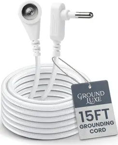 GroundLuxe Grounding Cord - 15 Ft Universal Replacement Cable for Grounding Devices