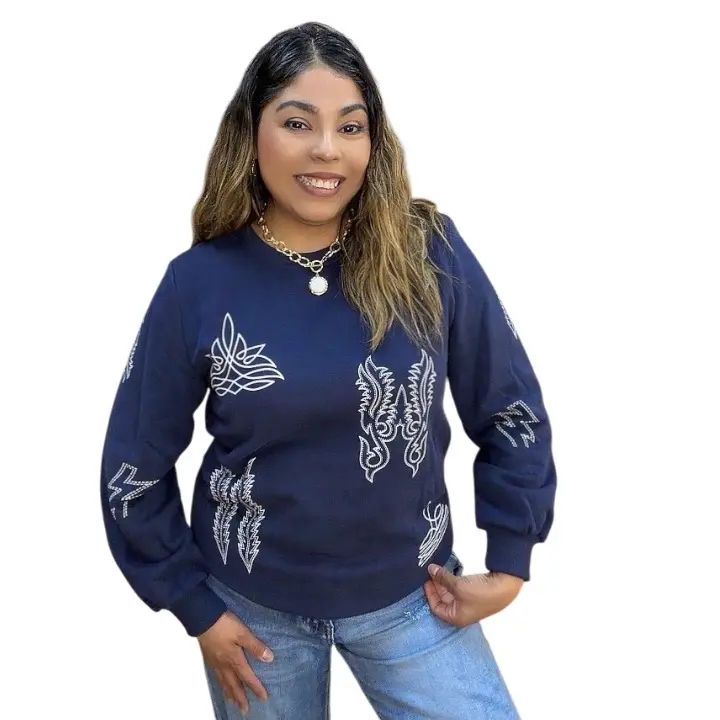 Western Graphic-Design Sweater