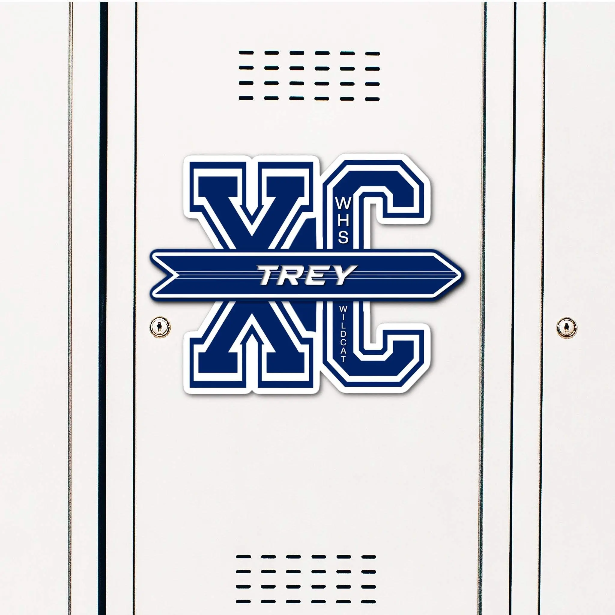 Custom XC Cross Country Locker Decoration Hanging Accessory Sign with Self-Adhesive Magnets for Team Spirit, Banquet Decoration, or Keepsake