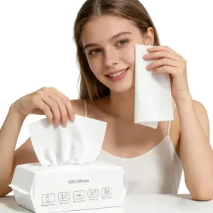 Disposable Face Towels, Ultra Soft ,1/2/4 Packs Face Towelettes for Washing & Drying, Soft Dry Wipes Facial Tissue for Travel, Camping, Home Hand Wipes and Other Outdoor Activities Use, Napkin，Korean Facial Cleansing Cloths  ,