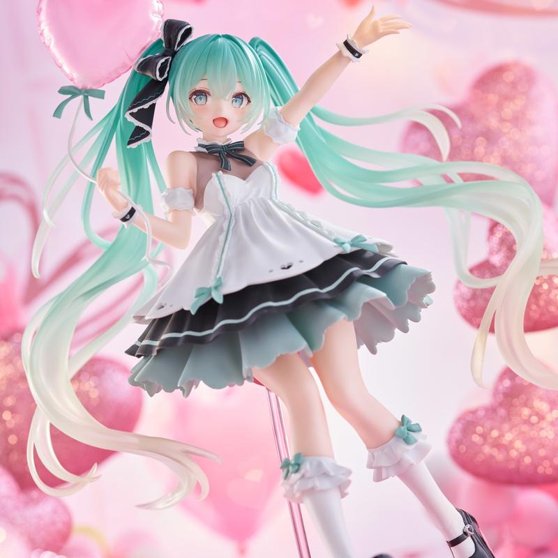 AMP+ Series Hatsune Miku 2025/2024 Birthday Party Ver. PVC Anime Figure Official Figurine Collectible Model Table Ornament Fan Collection Holiday & Birthday Gifts