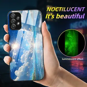 Protective Case Compatible with Samsung a Series, Luminous Night Glow Design, Natural Light Effect, Dustproof & Shockproof, Soft Touch