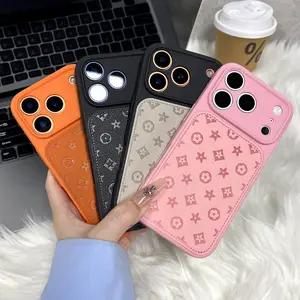 Premium leather phone case, compatible with iPhone 17/16/15/14/13 Pro/Plus and iPhone 17/16/15 Pro Max models, fully protective against shocks and drops, suitable for both men and women