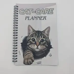 Cat Care Planner Notebook, Cat Health Record Log Book, Daily Health Tracker for Kittens, Pet Vaccine Beauty Expense Medical Care Organizer