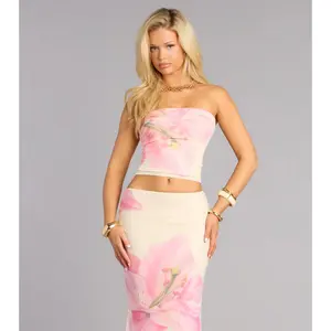 Petals On Repeat Floral Tube Top