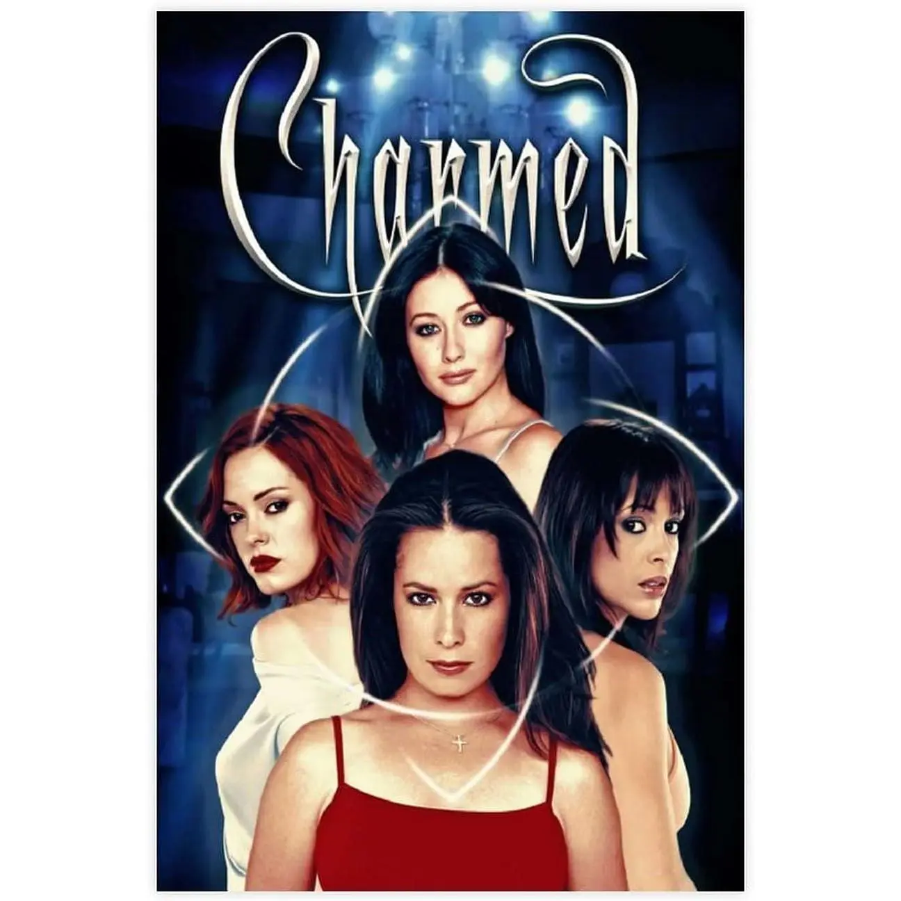 Charmed Mystery TV Series Poster Restaurant Living Room Corridor Club Decoration 5 Canvas Poster Bedroom Decor Sports Landscape Office Room Decor Gift Unframe-style：16x24inch(40x60cm)