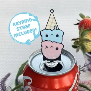 Tab Buddies Ice Cream! Cute soda can tab opener help for kids, long nails, adapt Kitchen Utensils Colorful